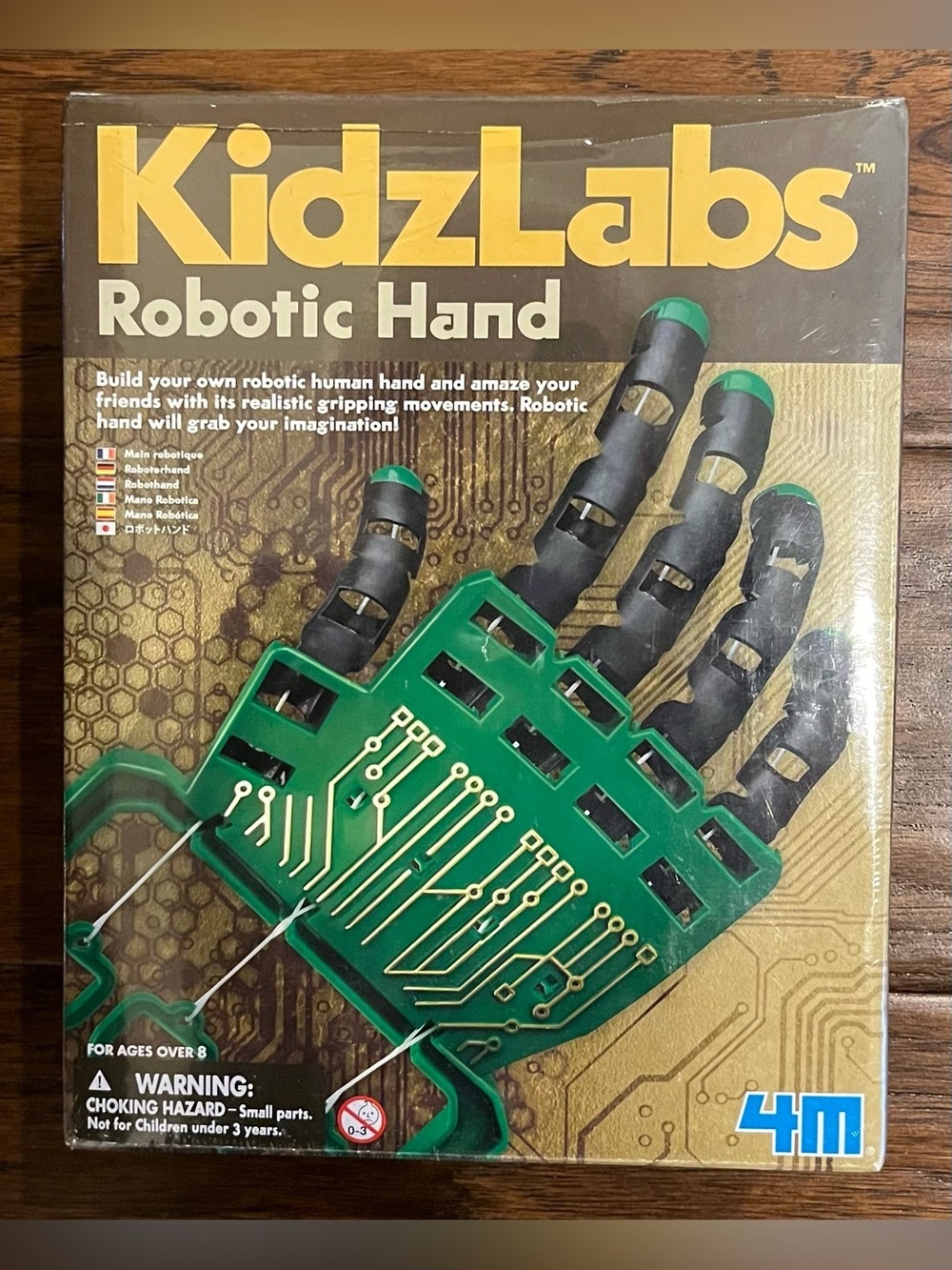 NEW & SEALED. 4M Kidzlabs Robotic Hand Kit - DIY Mechanical Robot Science
